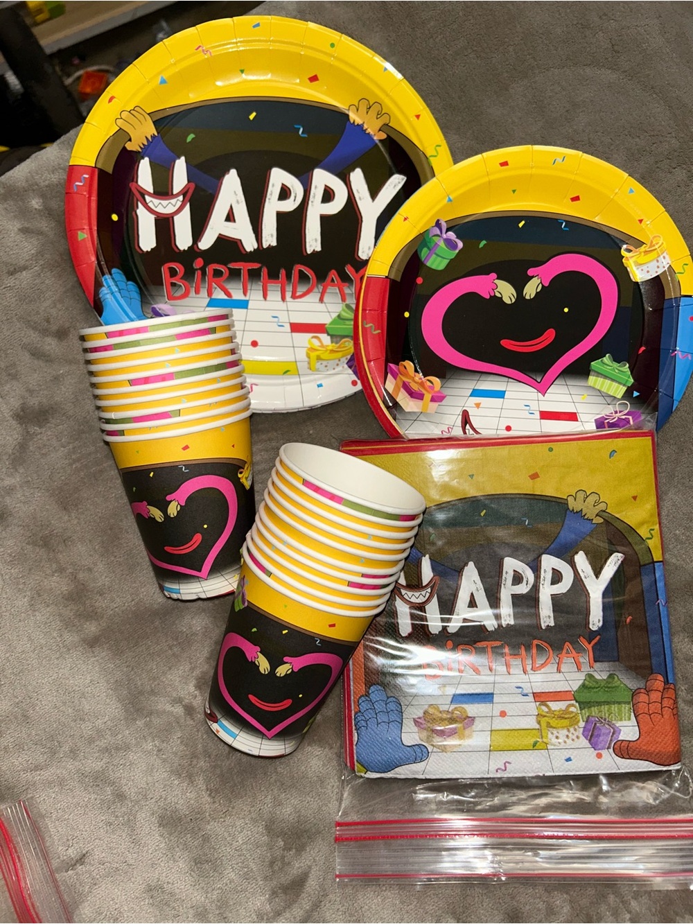 POPPY PLAYTIME THEME BIRTHDAY PARTY ITEMS!!